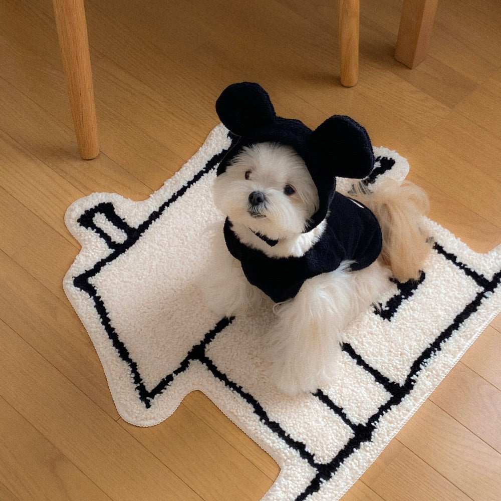 ※予約販売【OUNCE】Teddy Bear Vest & Bonnet（Black）