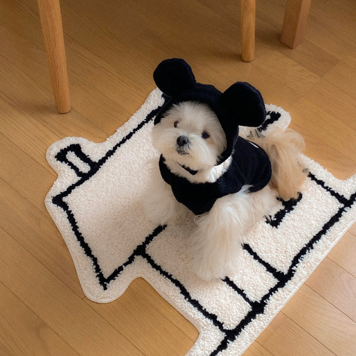 ※予約販売【OUNCE】Teddy Bear Vest & Bonnet（Black）