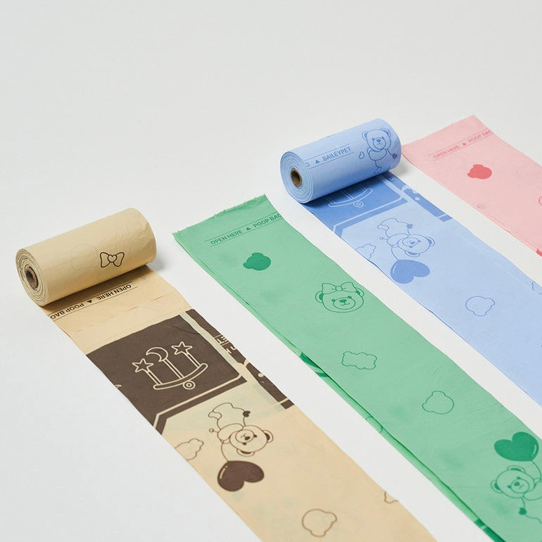 ※予約販売【Bailey】Teddy Poop Bag - 16ロール（240枚）
