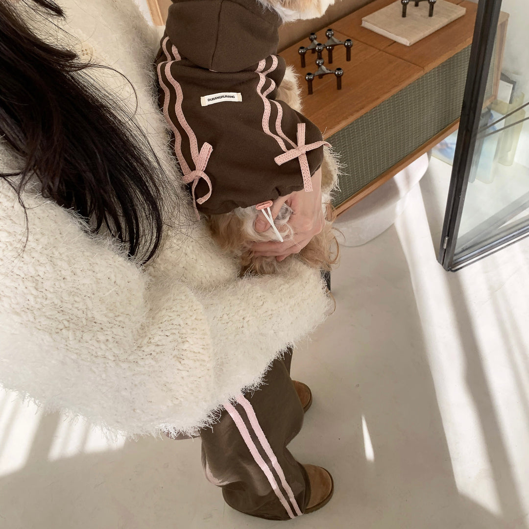 ※予約販売【DURANG RURANG】Ribbon Track Jogger Pants（4Color）