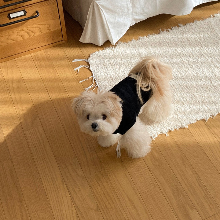 ※予約販売【OUNCE】Teddy Bear Vest & Bonnet（Black）