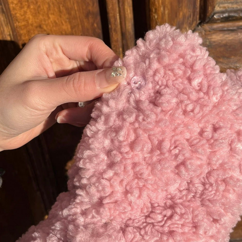 ※予約販売【Hi Yeboo】Teddy Vest（Pink）