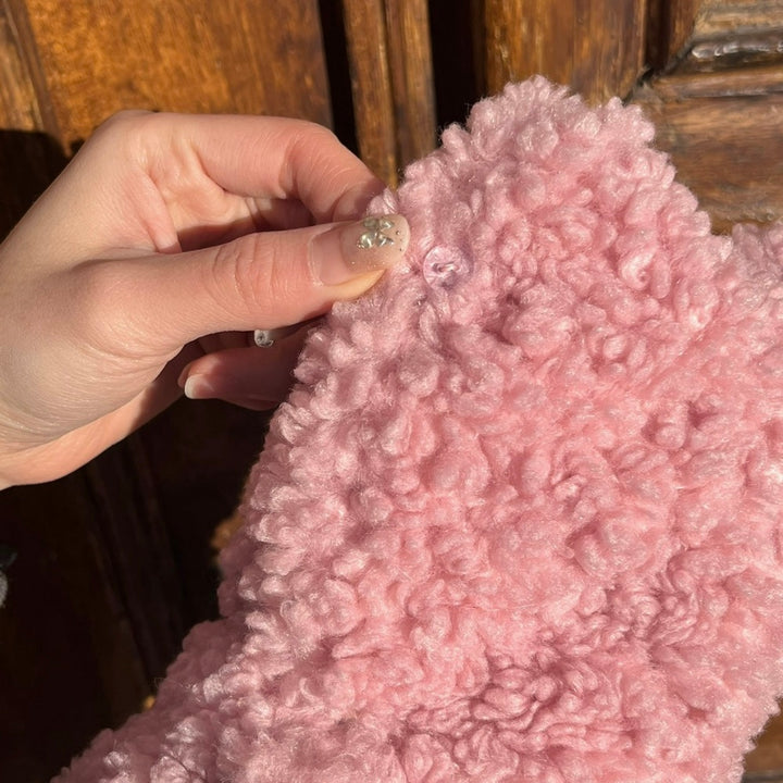 ※予約販売【Hi Yeboo】Teddy Vest（Pink）