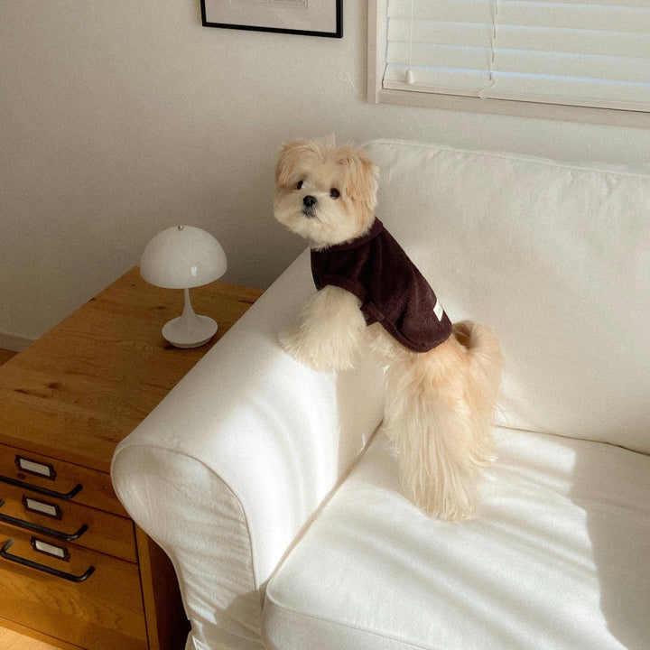 ※予約販売【OUNCE】Teddy Bear Vest & Bonnet（Brown）