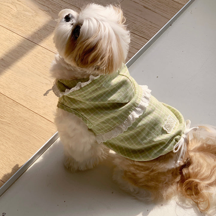 ※予約販売【DURANG RURANG】Airy Cotton Hooded Shirt（Lime Green）