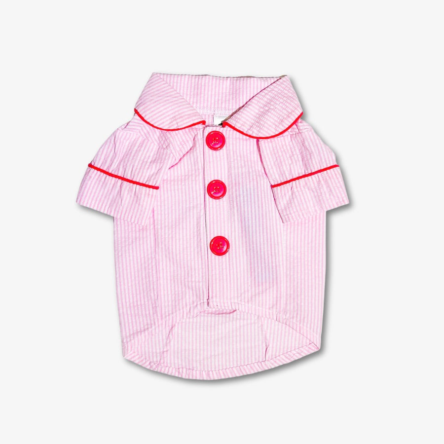 ※予約販売【TOOF】SWEET STRIPE PAJAMA（PINK）