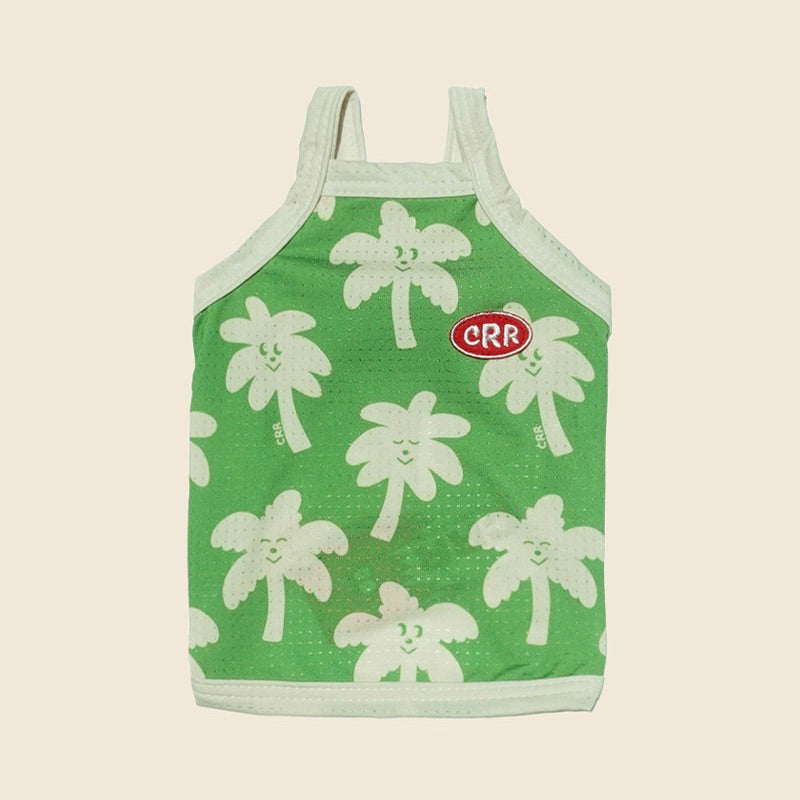 即納【CRR】Happy Sun Palm Cool Strap Top（Green）