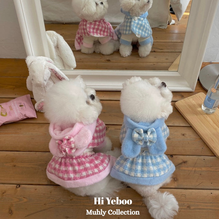 即納【Hi Yeboo】Muhly Cape（Blue Bunny / Pink Bear）