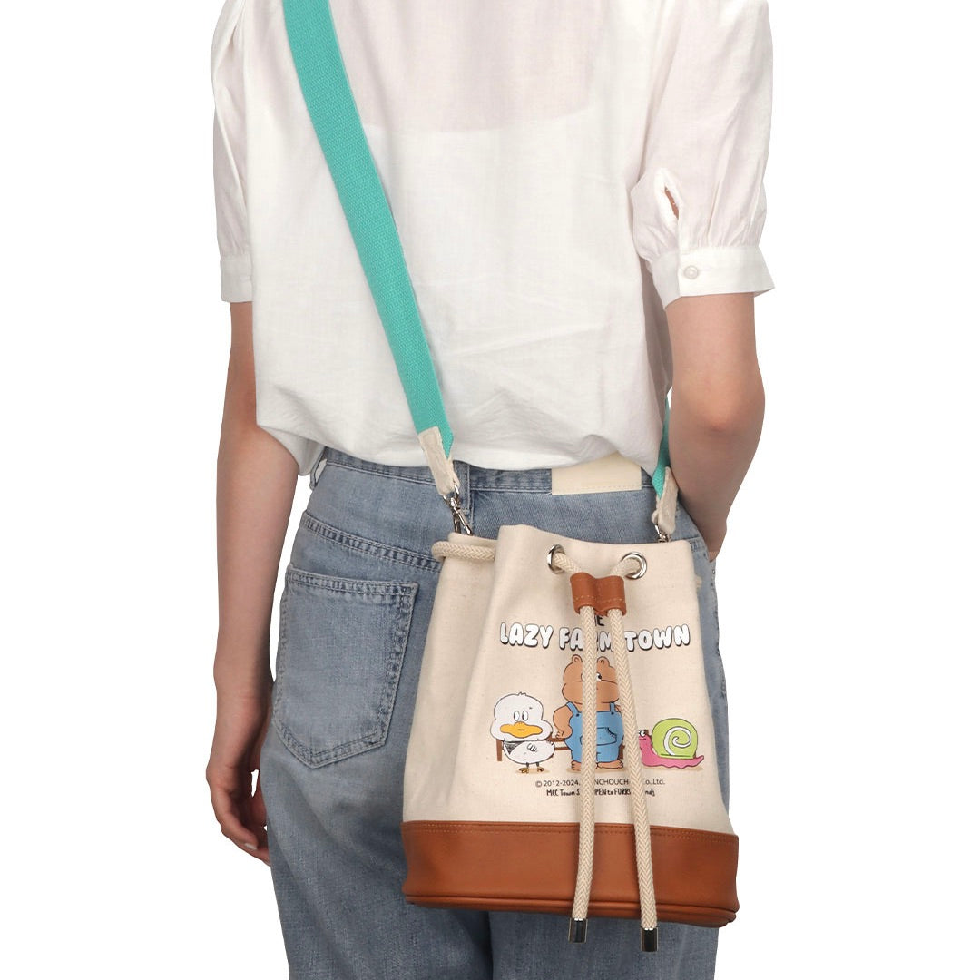 即納【monchouchou】Lazy Farm Bucket Bag