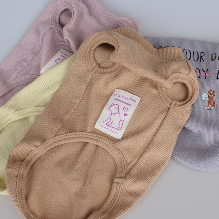 ※予約販売【OOPS! MY DOG】My Quote T（Camel）