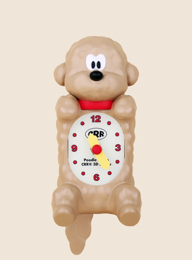 ※予約販売【CRR】Shaketail Duchs Mini Wall Clock（Poodle）
