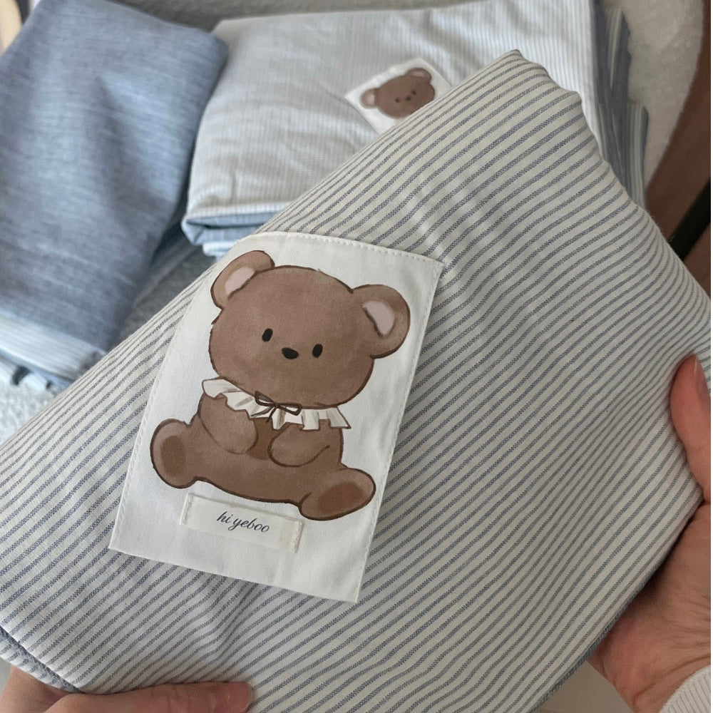 ※予約販売【Hi Yeboo】Bobo bear blanket（Blue / Pink）