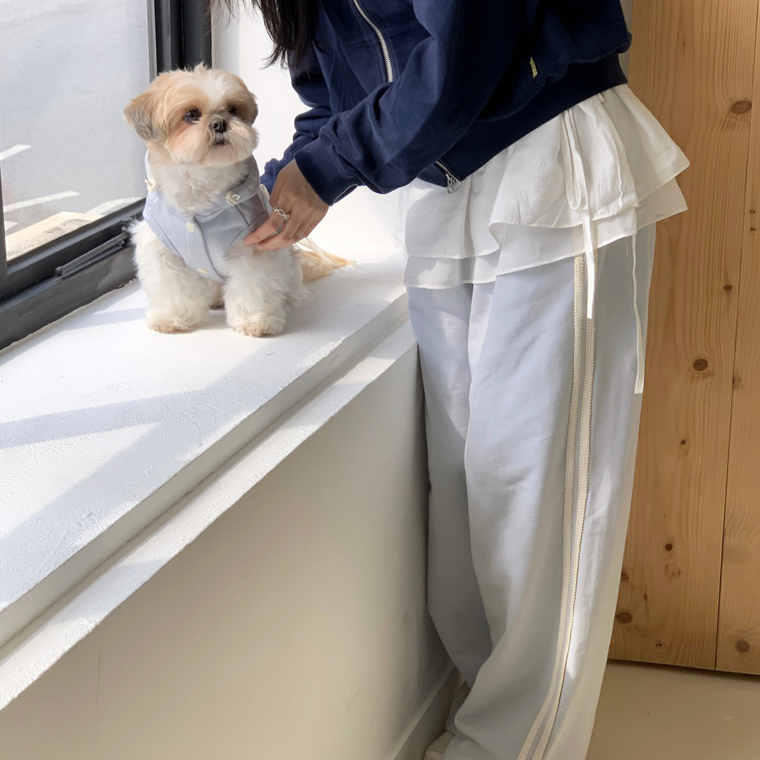即納【DURANG RURANG】Ribbon Track Jogger Pants（3color）