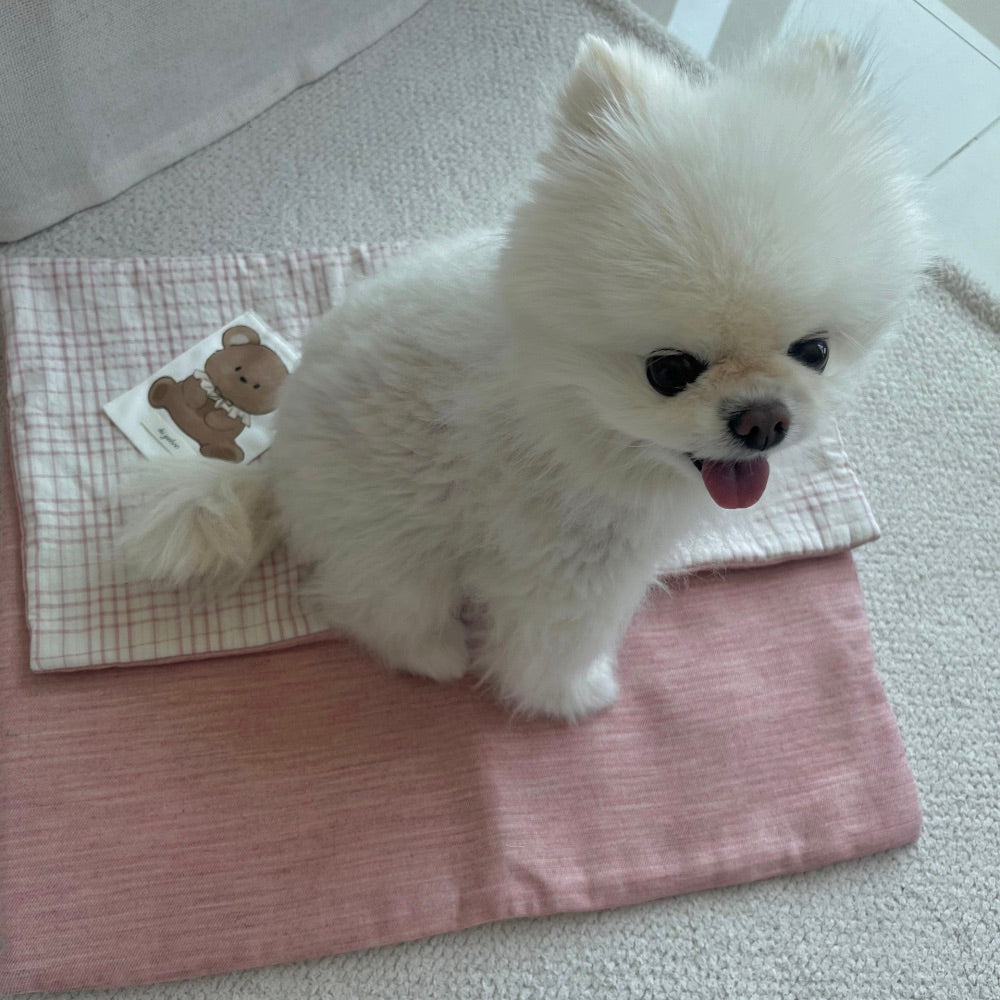 ※予約販売【Hi Yeboo】Bobo bear blanket（Blue / Pink）
