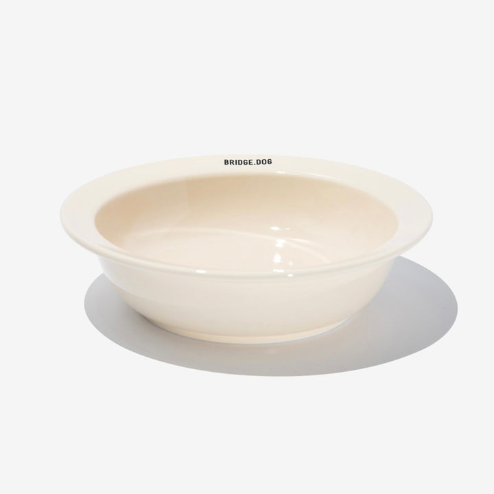 ※予約販売【BRIDGE.DOG】BRIDGE BASIC DISH（BABY CREAM）艶あり