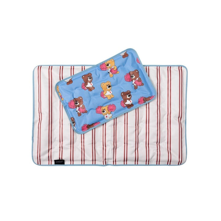 ※予約販売【andblank】Joy Bear Stripe Reversible Cool Mat