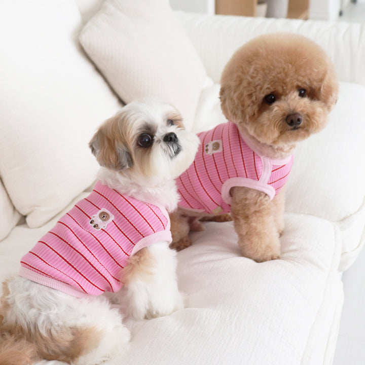 ※予約販売【DURANG RURANG】baby bear sleeveless（ver.autumn）Pink