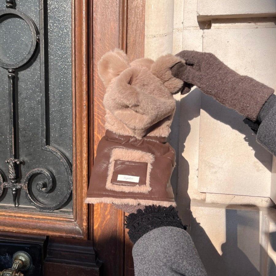 即納【Hi Yeboo】Seine Leather Jacket（Brown）