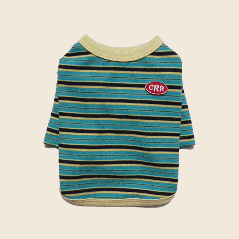 ※予約販売【CRR】Autumn Stripe Top（Lemon Blue）