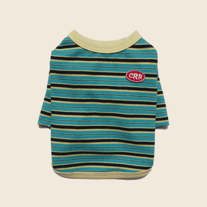 ※予約販売【CRR】Autumn Stripe Top（Lemon Blue）