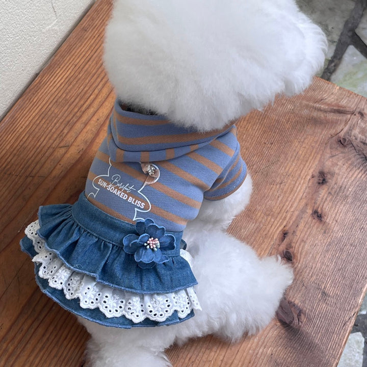 ※予約販売【Hi Yeboo】Bliss Bear Hoodie（Blue）