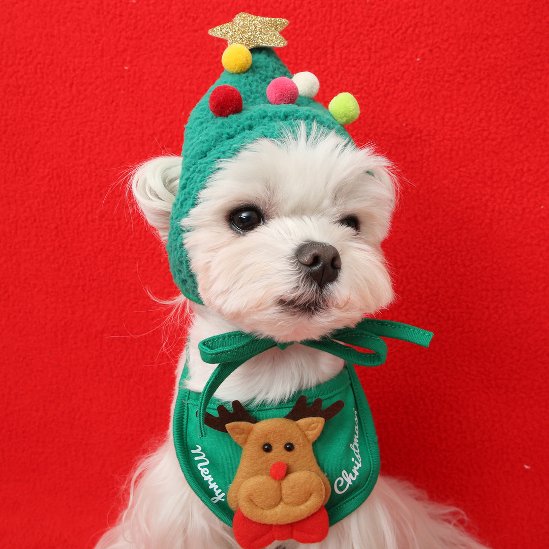 ※予約販売【ITS DOG】Christmas Dog Bibb (Rudolph)