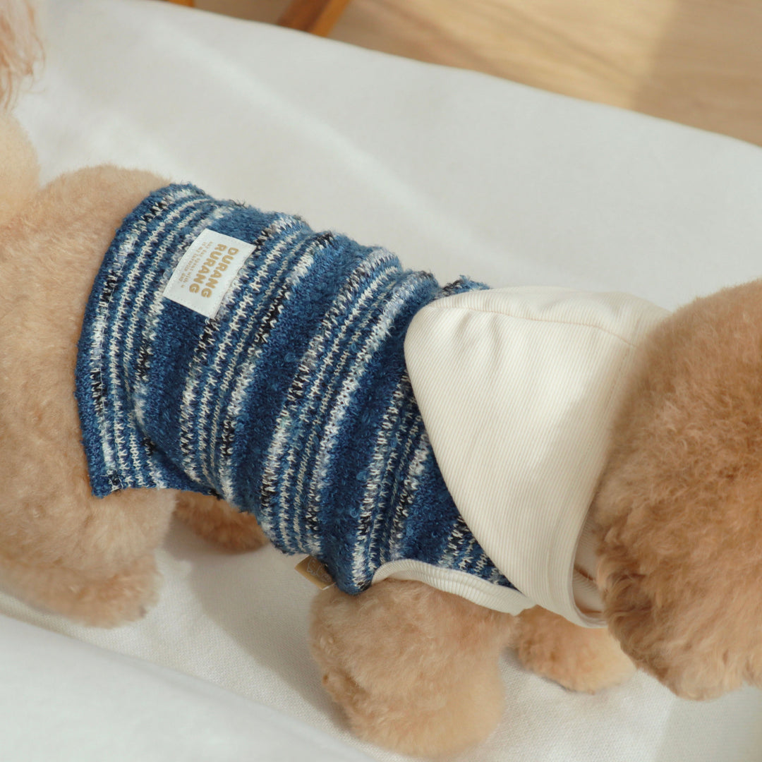 ※予約販売【DURANG RURANG】Snow Boucle Knit（Mellow Blue）