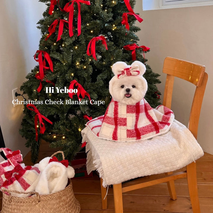 即納【Hi Yeboo】Christmas Bear Blanket Cape