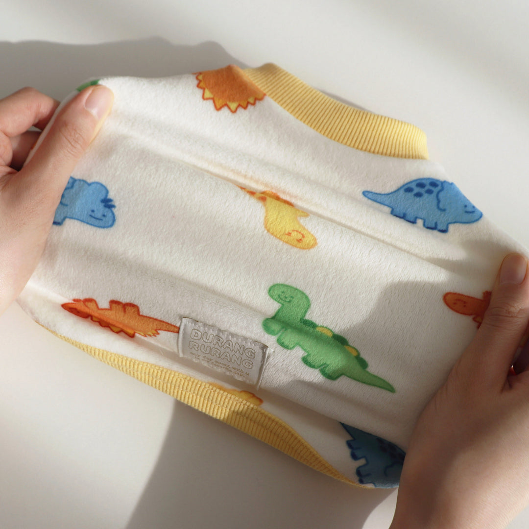 ※予約販売【DURANG RURANG】Dinosaur Fleece All in one