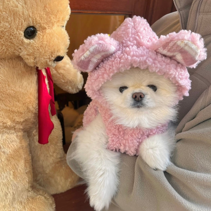 ※予約販売【Hi Yeboo】Teddy Vest（Pink）