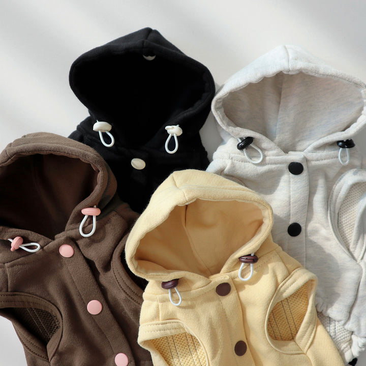 ※予約販売【DURANG RURANG】Ribbon Hoodie Jacket（Choco Brown）