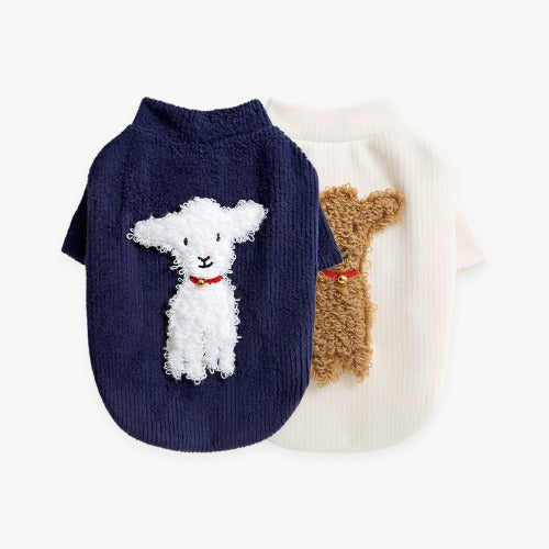 即納【ITS DOG】Poggle sheep fleece t-shirt（2 color）