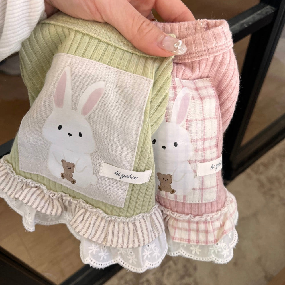 ※予約販売【Hi Yeboo】Koko Bunny Sleeveless（Green / Pink）