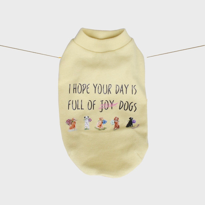 ※予約販売【OOPS! MY DOG】My Quote T（Yellow）