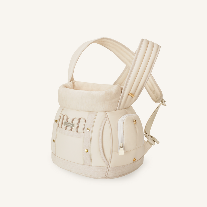 ※予約販売【seoru】Front Bag（Beige）｜犬用バッグ