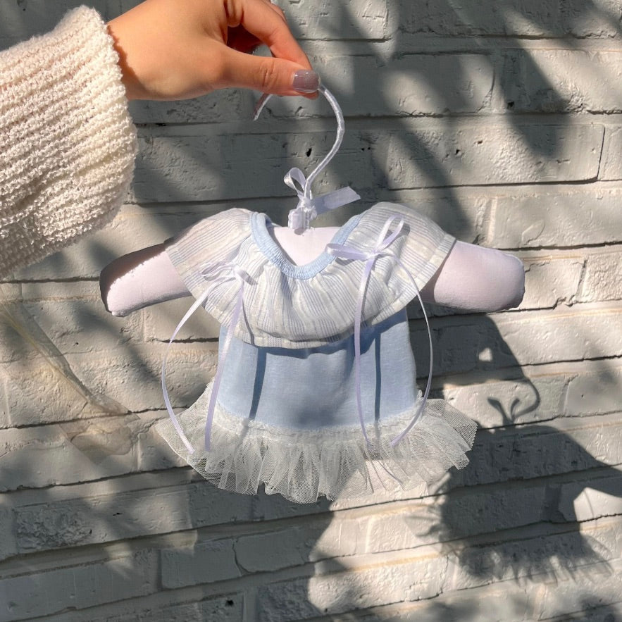 ※予約販売【Hi Yeboo】Sora Cape Collar Tutu（Blue / Beige）