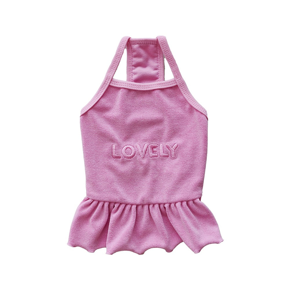 即納【noonoosoom】Lovely terry dress