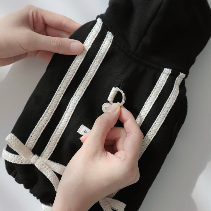 ※予約販売【DURANG RURANG】Ribbon Hoodie Jacket（Choco Brown）