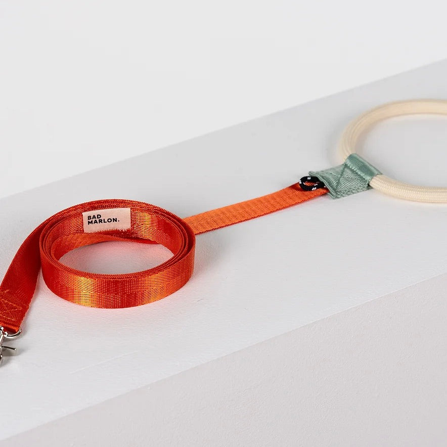 即納【Bad Marlon Design Studio.】Rupel Leash（Orange Red）