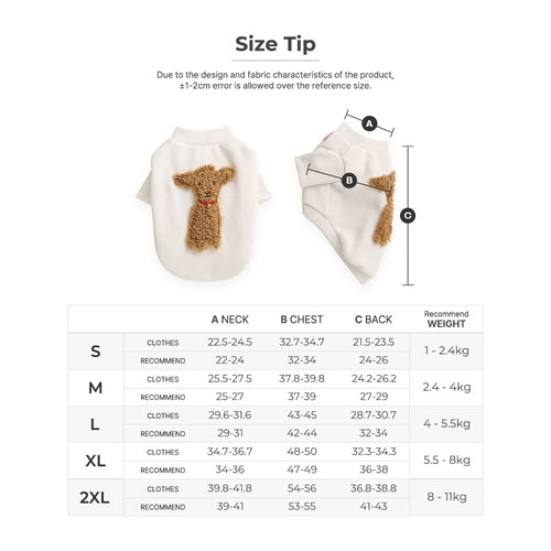 即納【ITS DOG】Poggle sheep fleece t-shirt（2 color）