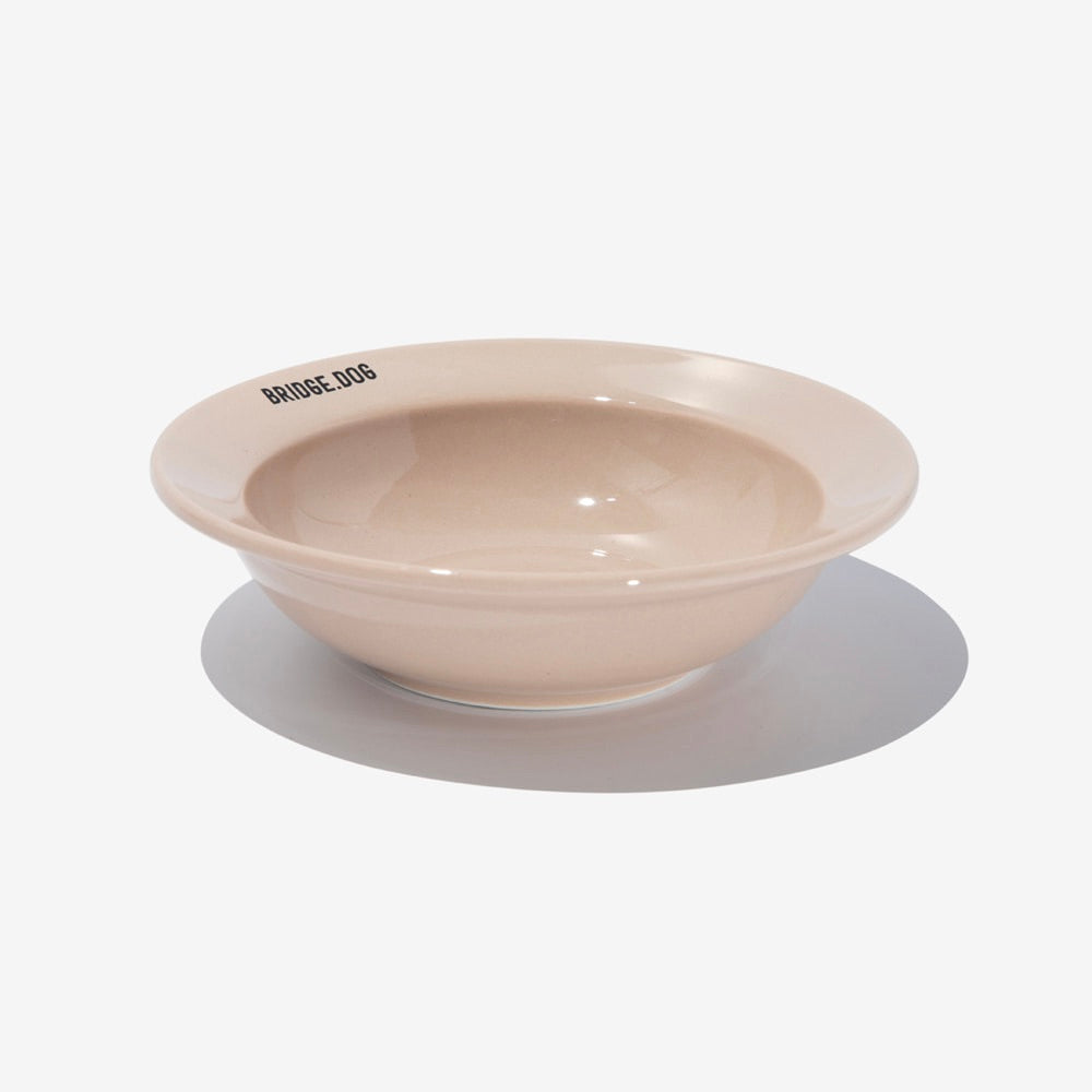 ※予約販売【BRIDGE.DOG】BRIDGE MINI DISH（BEIGE）艶あり
