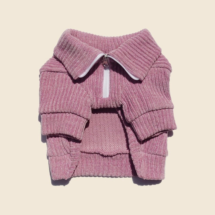 ※予約販売【CRR】Cozy Velour Half Zip-up（Pink）
