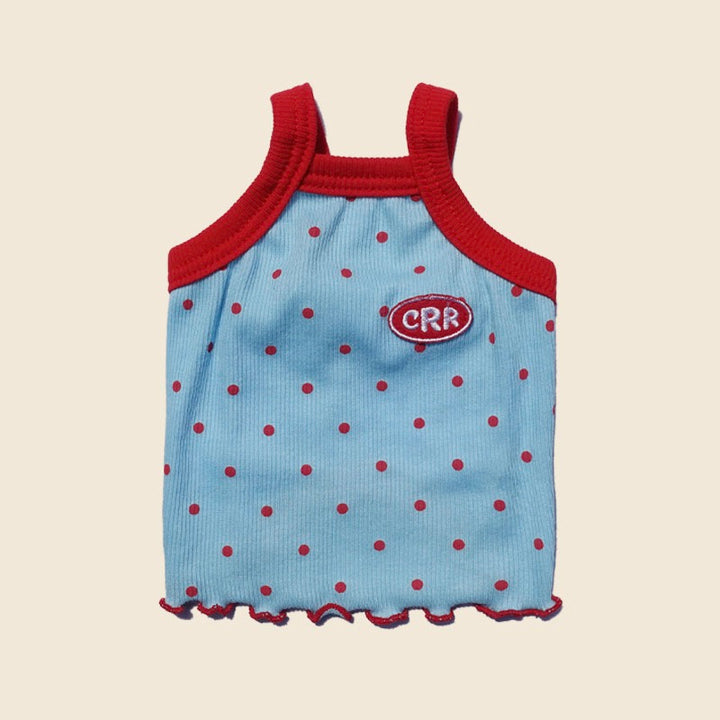 ※予約販売【CRR】Dot point strap top（sky）