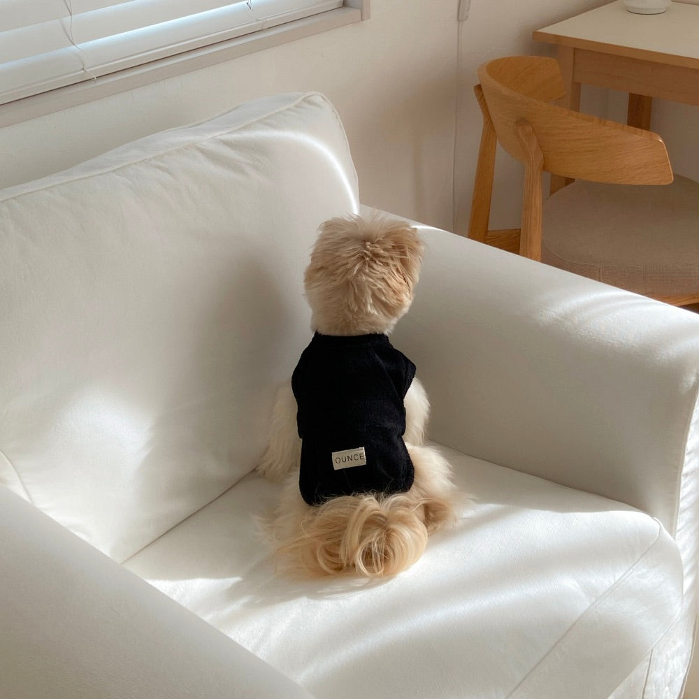 ※予約販売【OUNCE】Teddy Bear Vest & Bonnet（Black）