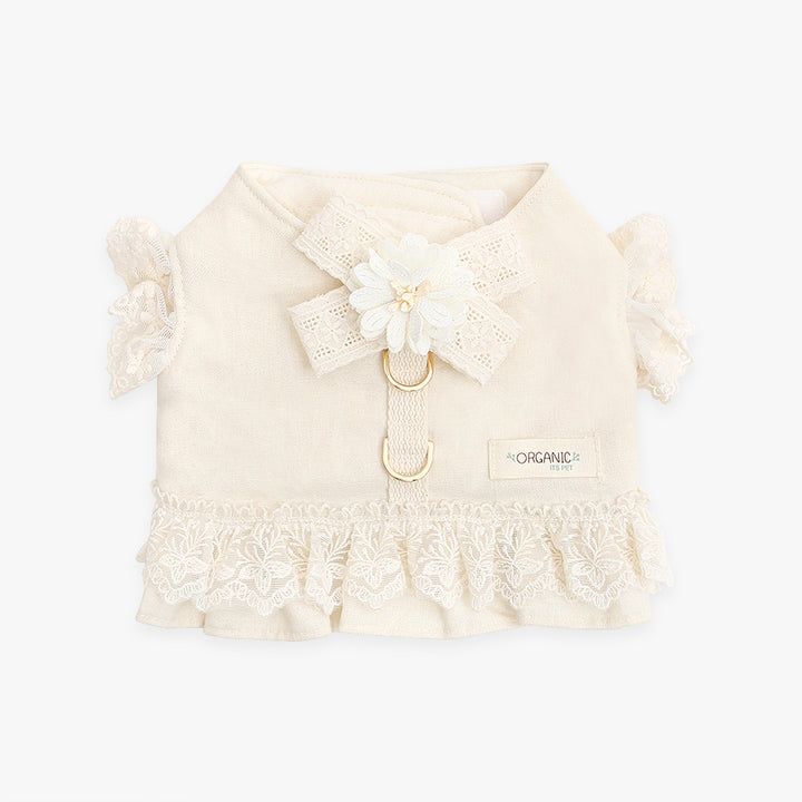 ※予約販売【ITS DOG】Organic Flora Harness (Beige)