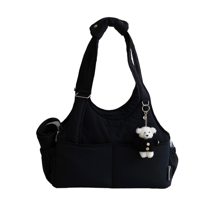 ※予約販売【a tous moments】Lier petbag - Black（Cushion + Shoulder Pad Set）｜犬用バッグ