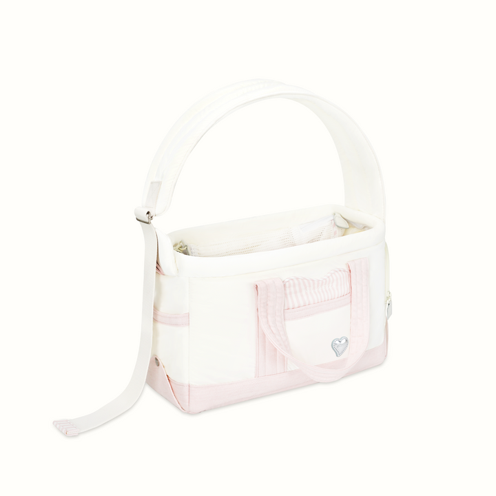 ※予約販売【seoru】Heart Veru Bag（Pink）｜犬用バッグ