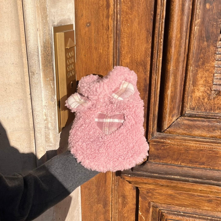 ※予約販売【Hi Yeboo】Teddy Vest（Pink）