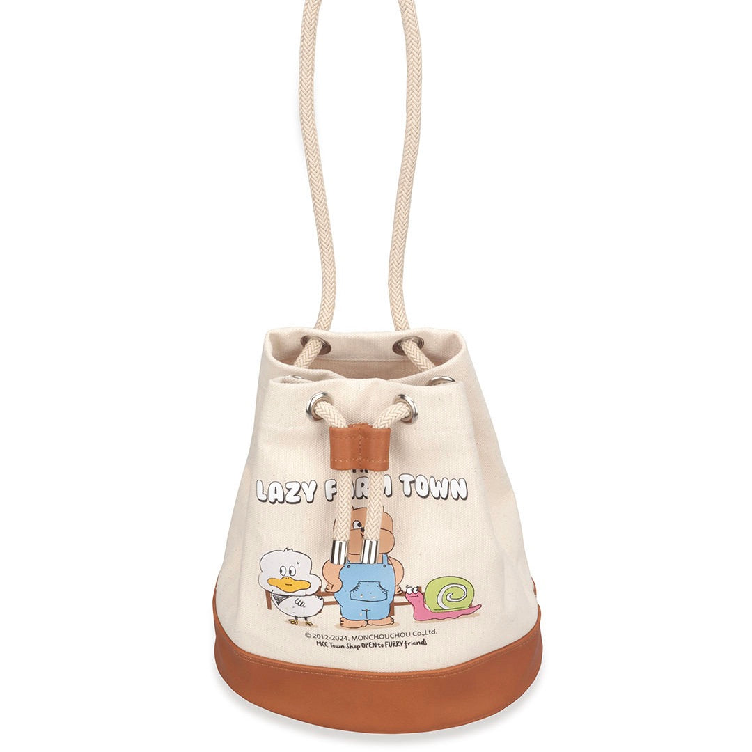 即納【monchouchou】Lazy Farm Bucket Bag