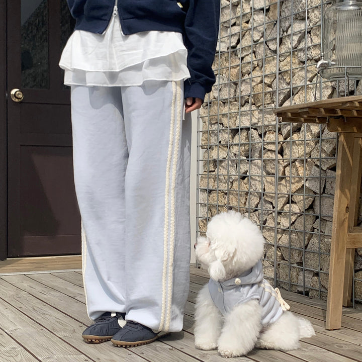 即納【DURANG RURANG】Ribbon Hoodie Jumper（Light Blue）